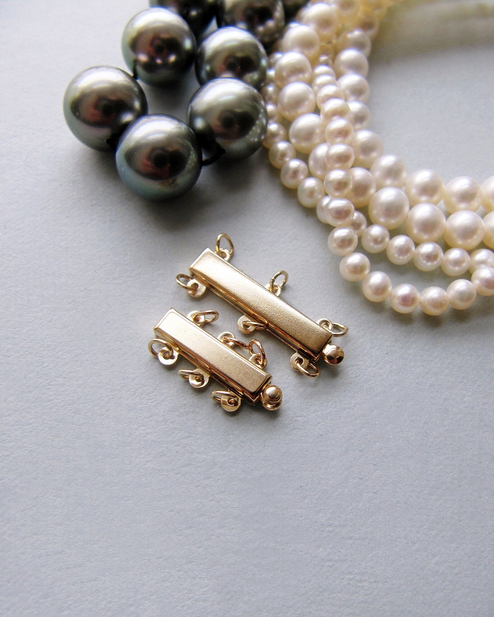 14k Gold Clasp 3row / 5row 16mm 21mm Solid 14 Carat Etsy UK