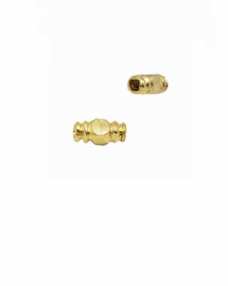 14k gold tube spacer beads \u2022 6.50x2.50mm \u2022 Solid 14 carat yellow gold \u2022 Heavy \u2022 Handmade \u2022 Luxury jewellery findings \u2022 Jewelry making