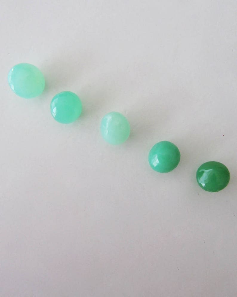 Chrysoprase half drilled onion briolettes SINGLE stone pendant AAA gem MINT green apple natural micro faceted acorn inverted drop dangle