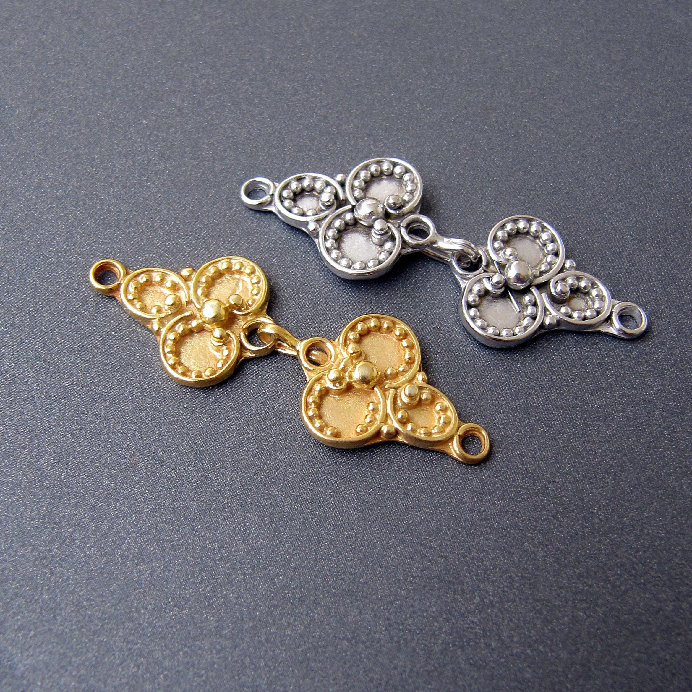 Gold S Clasp, Gold Necklace Clasps, Gold S Hook Clasp, Bracelet Findings,  Gold Plated Toggle, Necklace Clasp, S Clasp, 2 pc