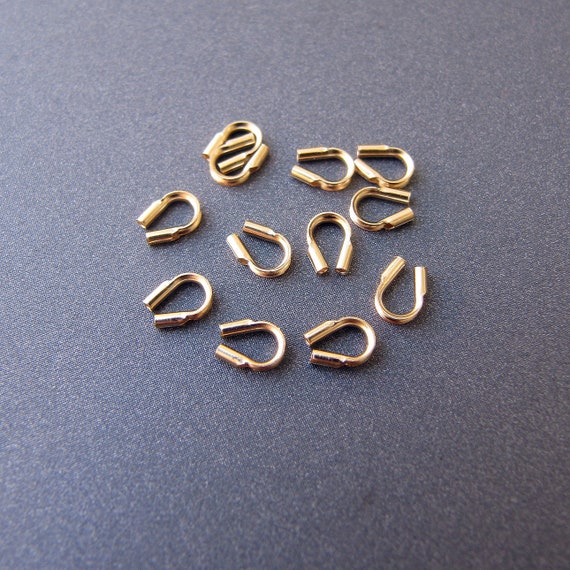 14k Gold Wire Guard • Holes • Solid 14 Carat Yellow Gold