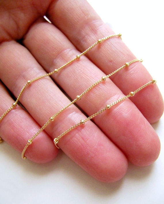 18K Gold Finished Necklace Chains, Flat Curb, Oval Bead, Station, Beaded,  Figaro, Satellite, Ball Chain, Cuban Curb, Chain Jewelry, Chain Jewelry,  CH_Batch2