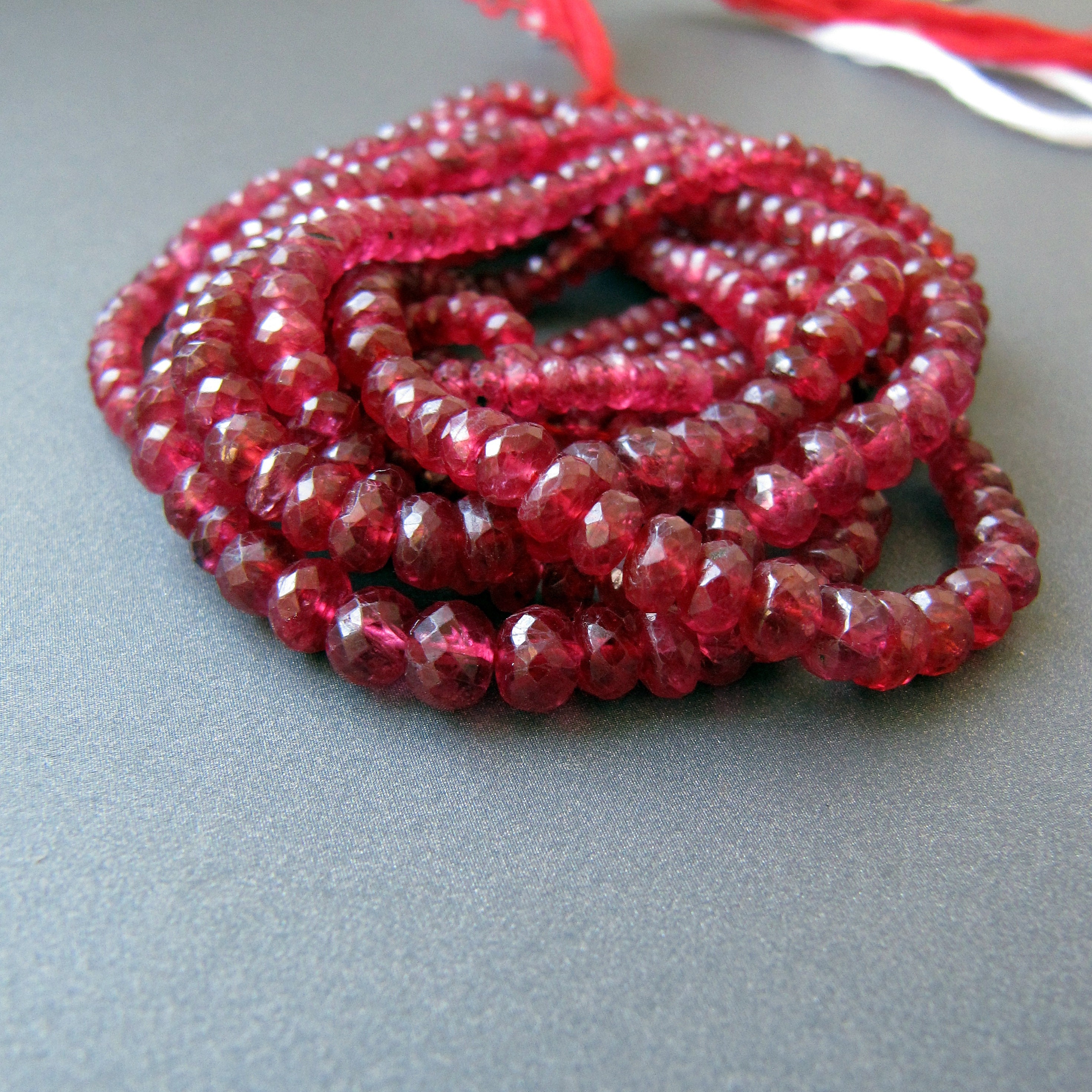 2mm Red Spinel Beads - Dearbeads