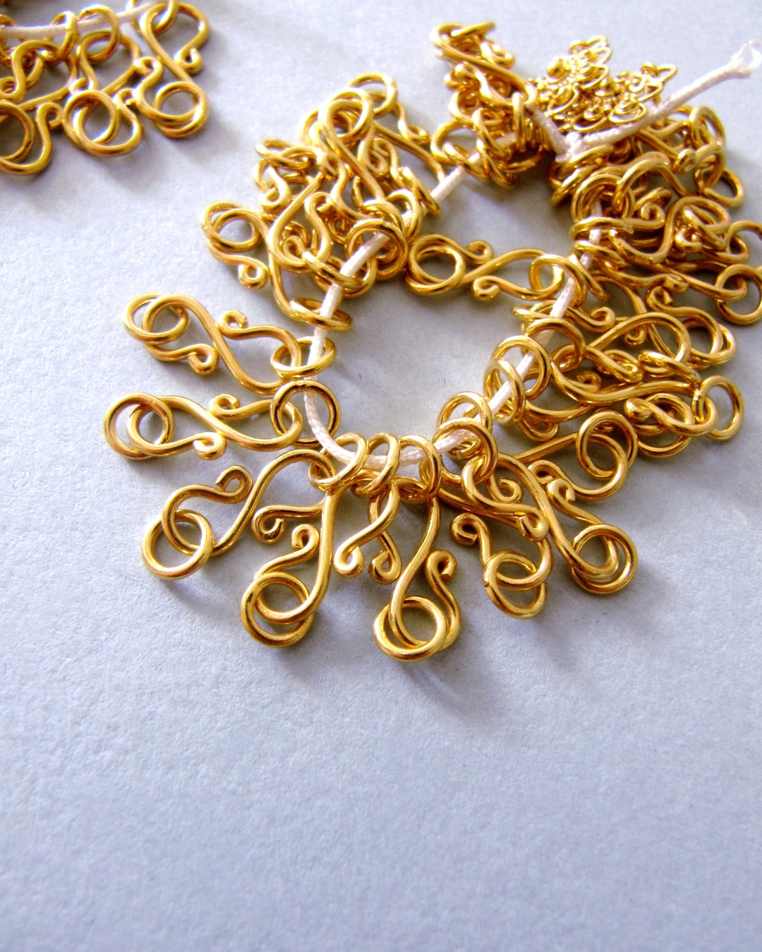 18k Gold Clasp CHOOSE SIZE Sturdy 0.90mm Wire / 19ga Solid 18 Carat