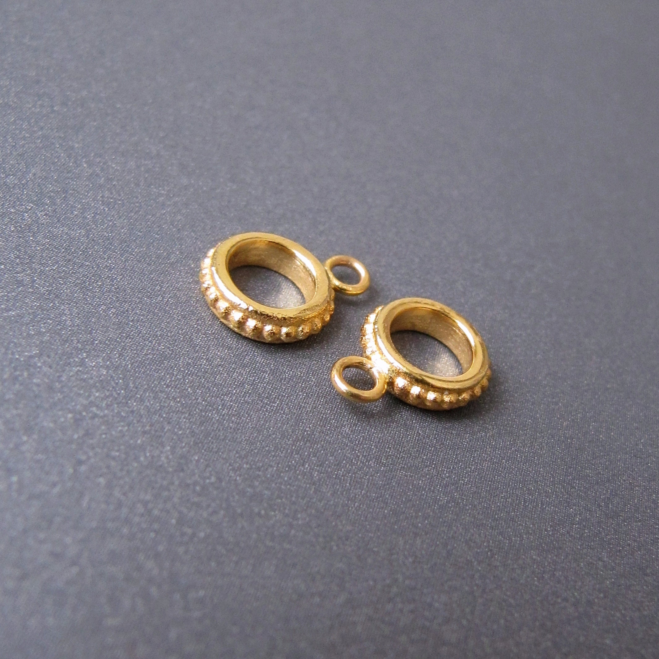 18k Gold Pendant Bail 7.50x2.15mm Large 5mm Hole 3mm Etsy UK