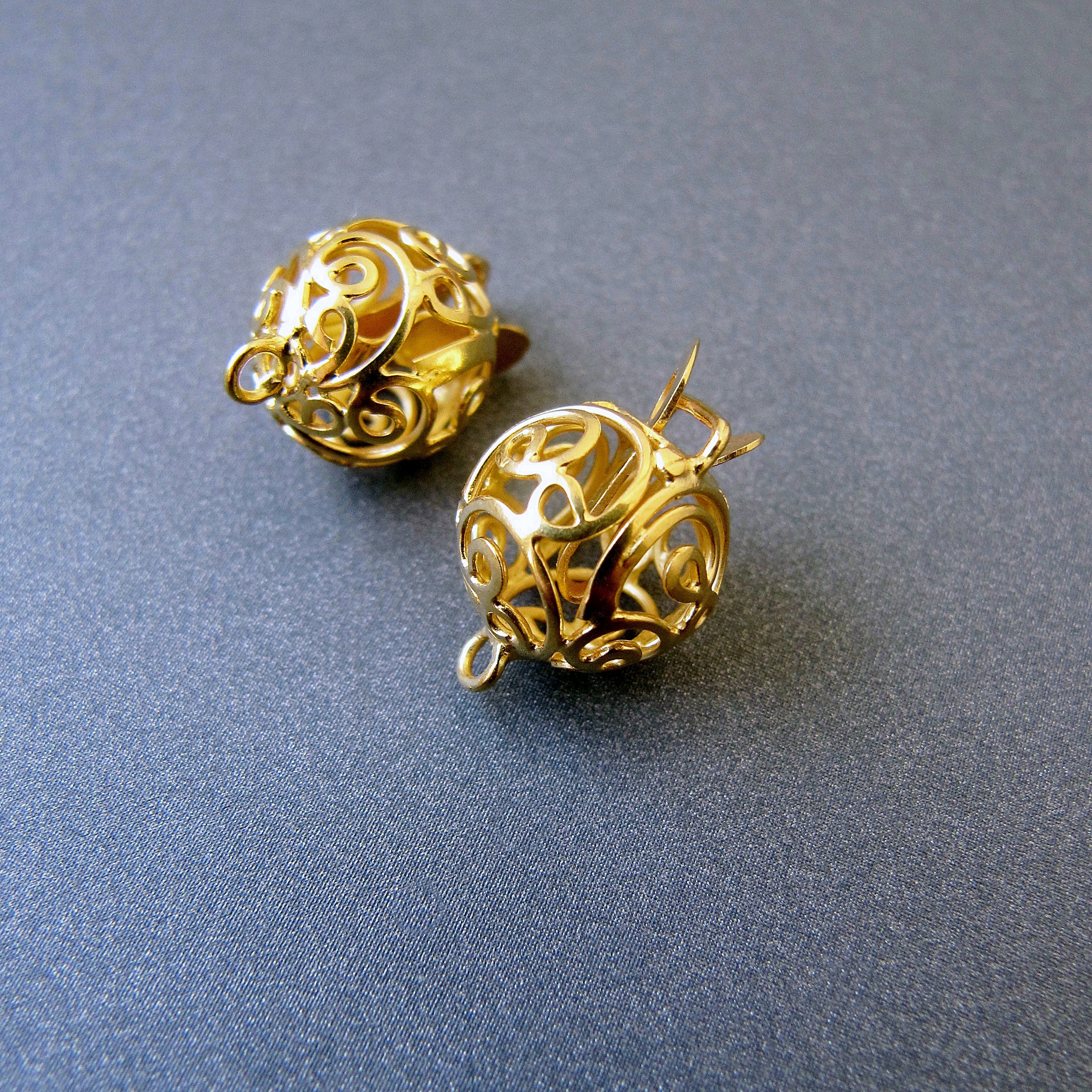 18k gold clasp 10mm Solid 18 carat yellow gold Round Etsy