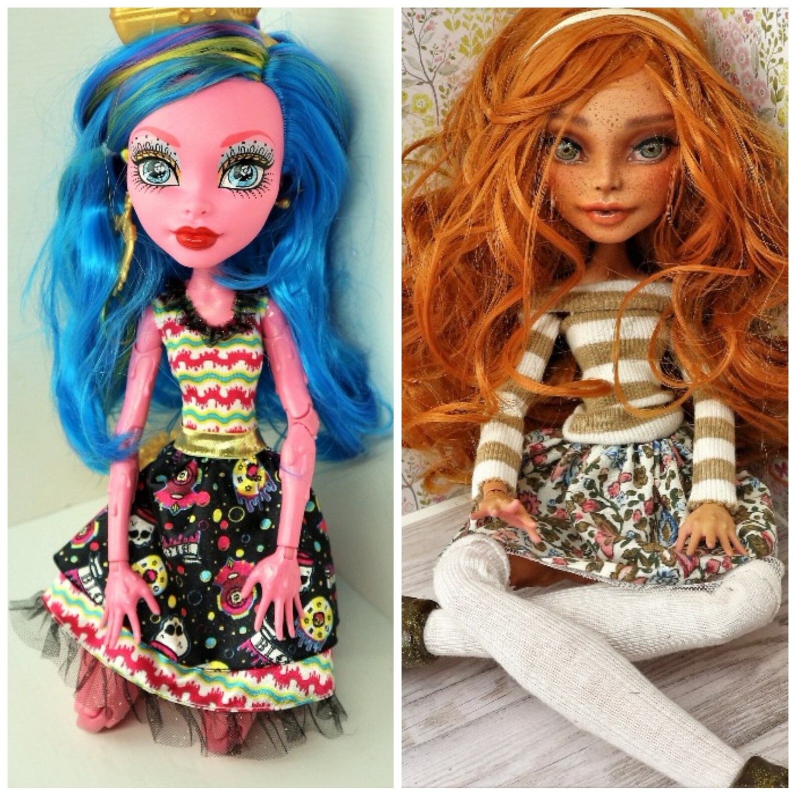 Big 17'' Monster High Repaint Doll / Unique OOAK Etsy