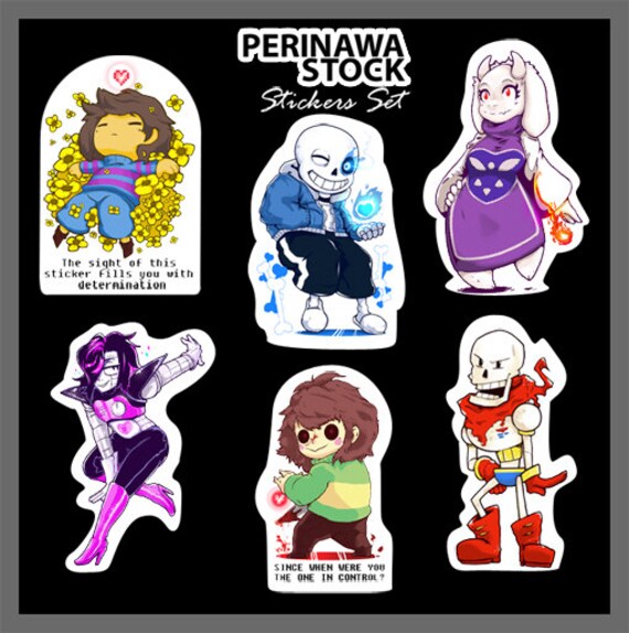 Undertale Stickers set. Undertale stickers set Etsy