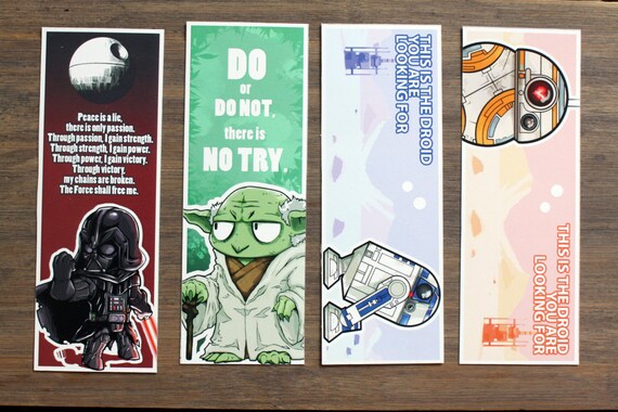 star wars bookmarks etsy hong kong