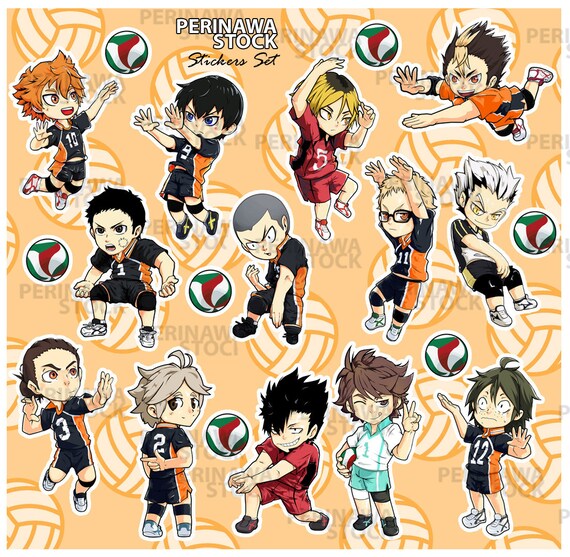 Haikyuu Stickers Anime Stickers Etsy