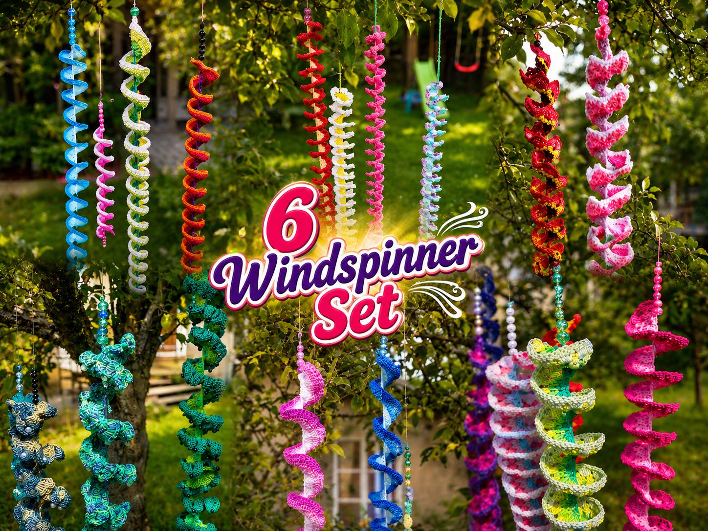 Crochet Pattern - Set of 6 Wind Spinners - Etsy