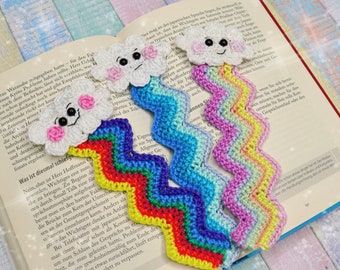 Crochet Pattern - Clouds Bookmarks