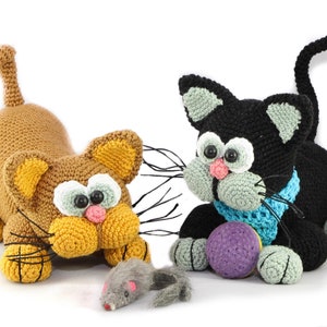 crochet pattern Fluffy Cats image 1