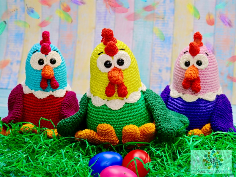 Crochet Pattern Big Fat Chicken imagem 2