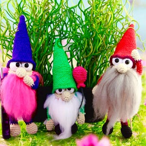 Crochet pattern - Fluffy magic or garden gnomes