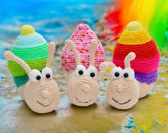 Crochet Pattern - Sweet Snail Küma