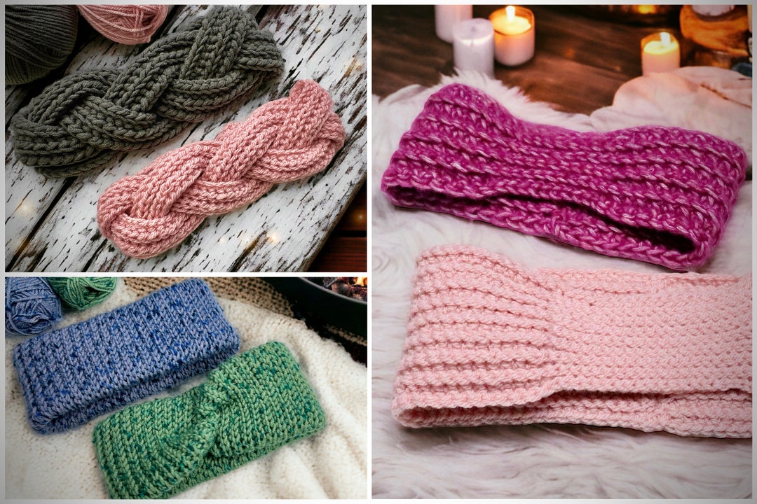 Crochet Pattern Winter Headband Set