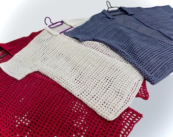 Crochet Pattern - Lightweight Summer Shirt Unisex