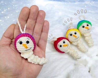 Crochet Pattern - Snow Worms | Worry Worm | lucky worms