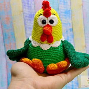 Crochet Pattern Big Fat Chicken imagem 4