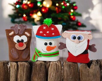 Häkelanleitung - Geschenktaschen Set Weihnachten