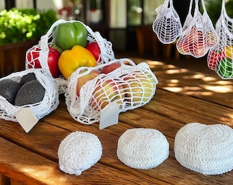 Crochet Pattern - Fruit and Vegetable Net with clever extra