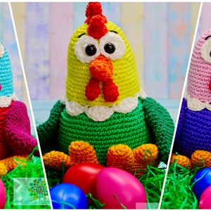 Crochet Pattern Big Fat Chicken imagem 3