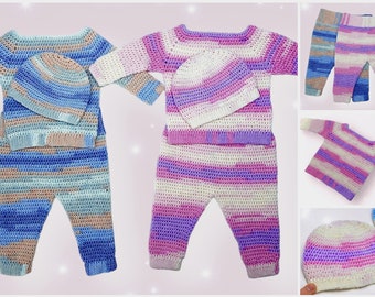 Crochet pattern - Baby / Children Set DE