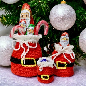 Häkelanleitung - Weihnachtssäckchen zum Befüllen | Nikolaus | Geschenk