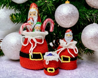 Crochet Pattern - Christmas Bags for Filling | Nicholas | Gift