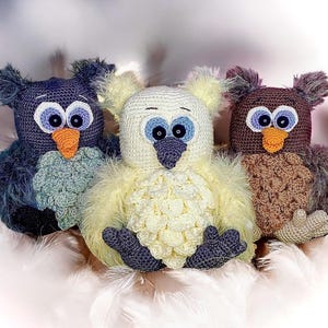 Crochet Pattern - Fluffy Owl Hedwig Babies