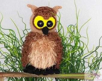 Crochet Pattern - Fluffy Tawny Owl Waldemar DE