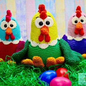 Crochet Pattern Big Fat Chicken imagem 1