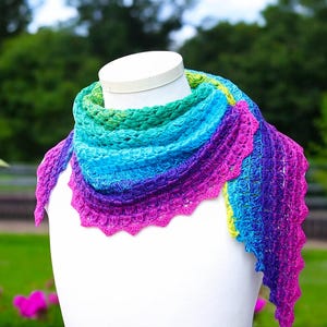 Wzór szydełkowy - Magiczny szal tajemniczy