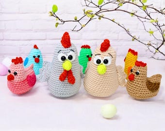 Häkelanleitung - Hühnchenfamilie Chickon