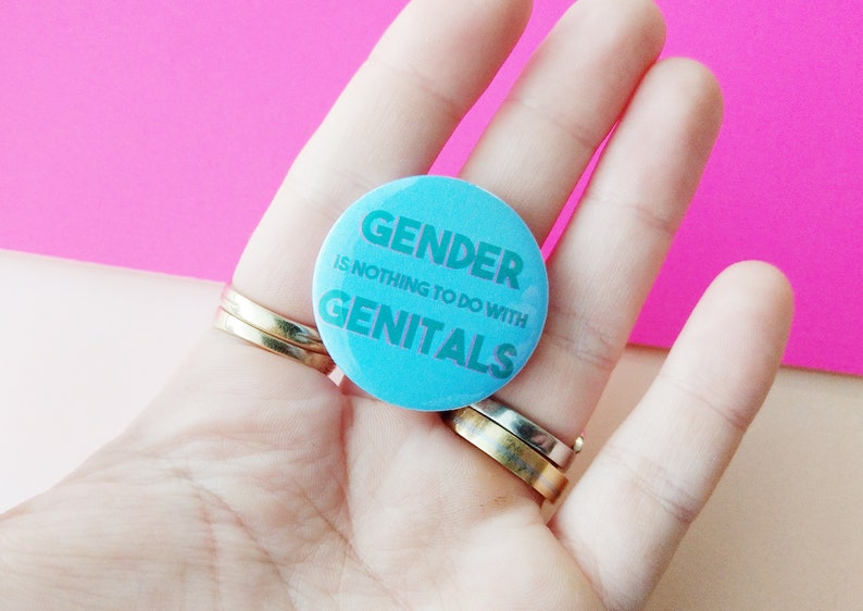 Gender Not Sex Badge Set Non Binary T Lgbt Pins Etsy