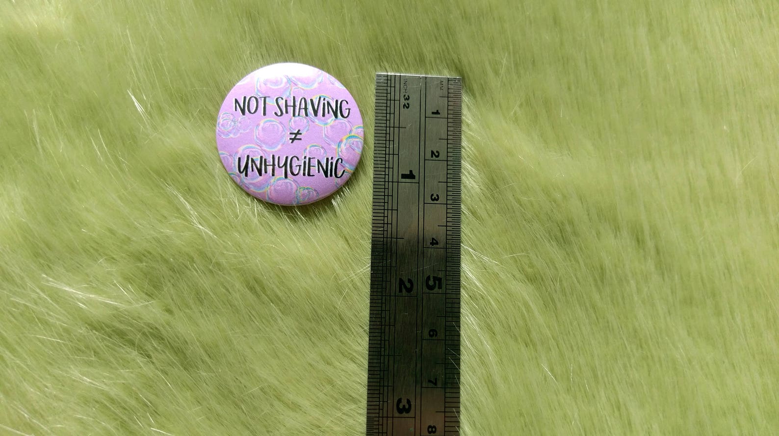 Not Shaving Isn't Unhygienic Badge Feminist Pins Social Etsy