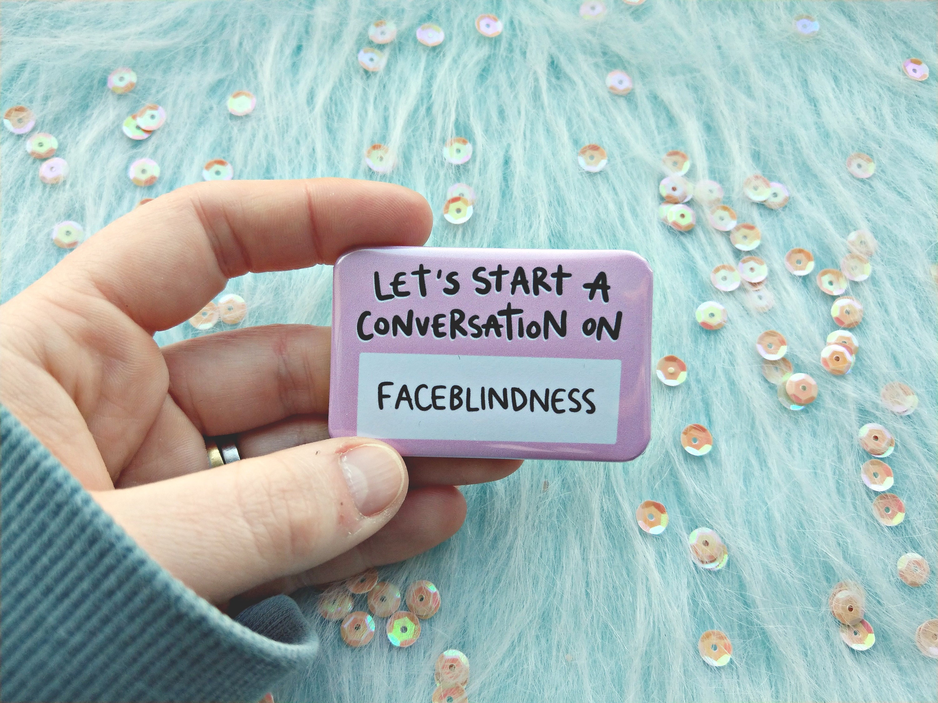 awareness pins Let's start a conversation on BLIND ACCESSIBILITY badge