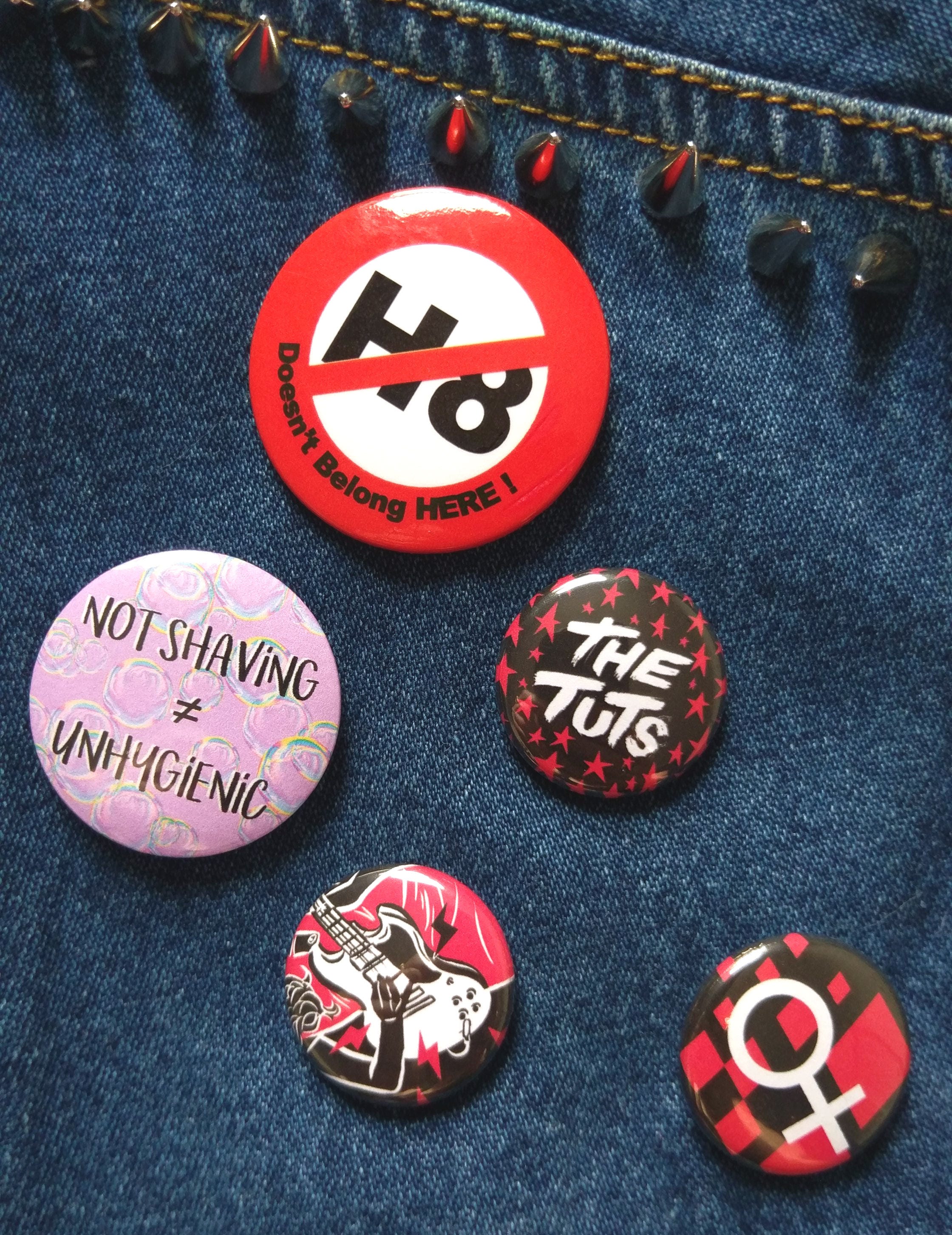 Not Shaving Isn't Unhygienic Badge Feminist Pins Social Etsy