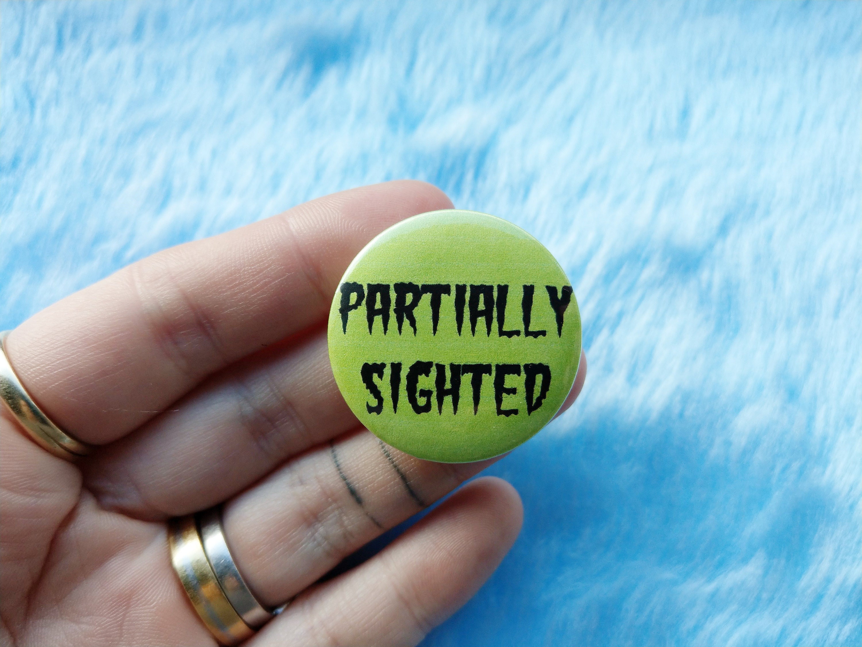 Partially Sighted Badge Hidden Disability Pins Etsy