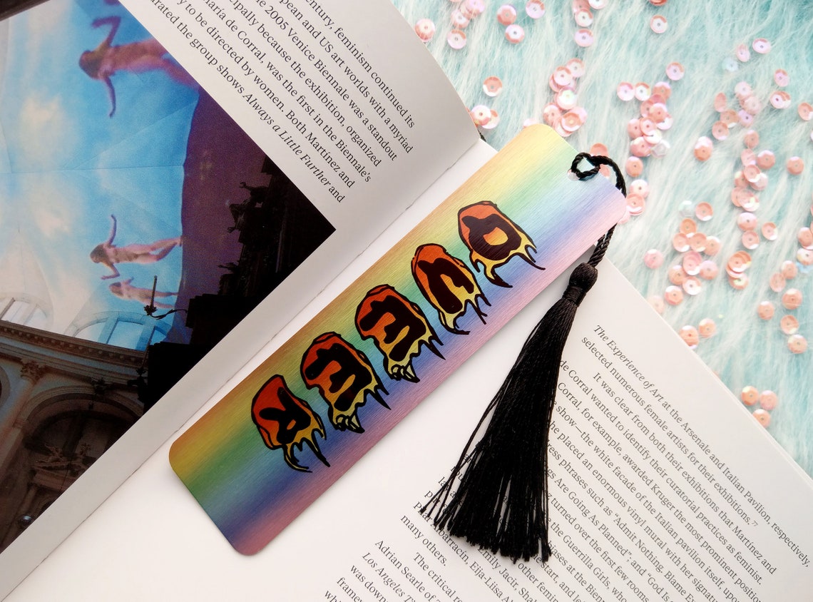Flaming Queer Metal Bookmark Lgbt Gifts Etsy