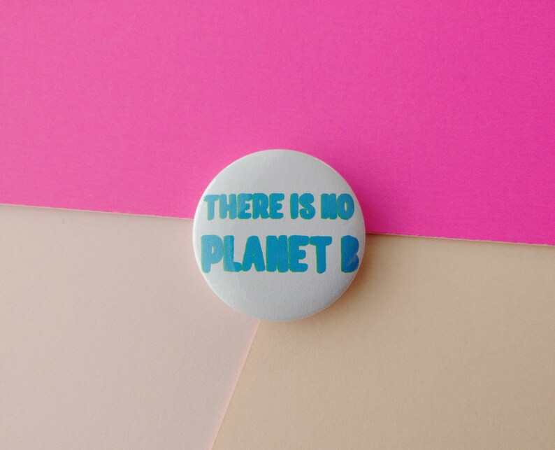 There is no planet b badge environmental pins eco friendly | Etsy