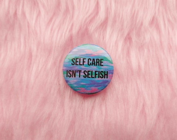 Holographic embroidered patch be kinder to yourself
