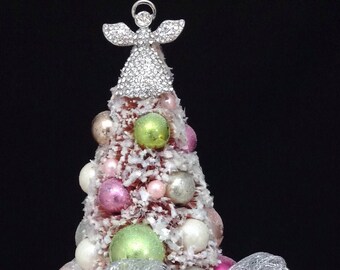 Victorian Style Christmas Village Set Pink Christmas Decor | Etsy