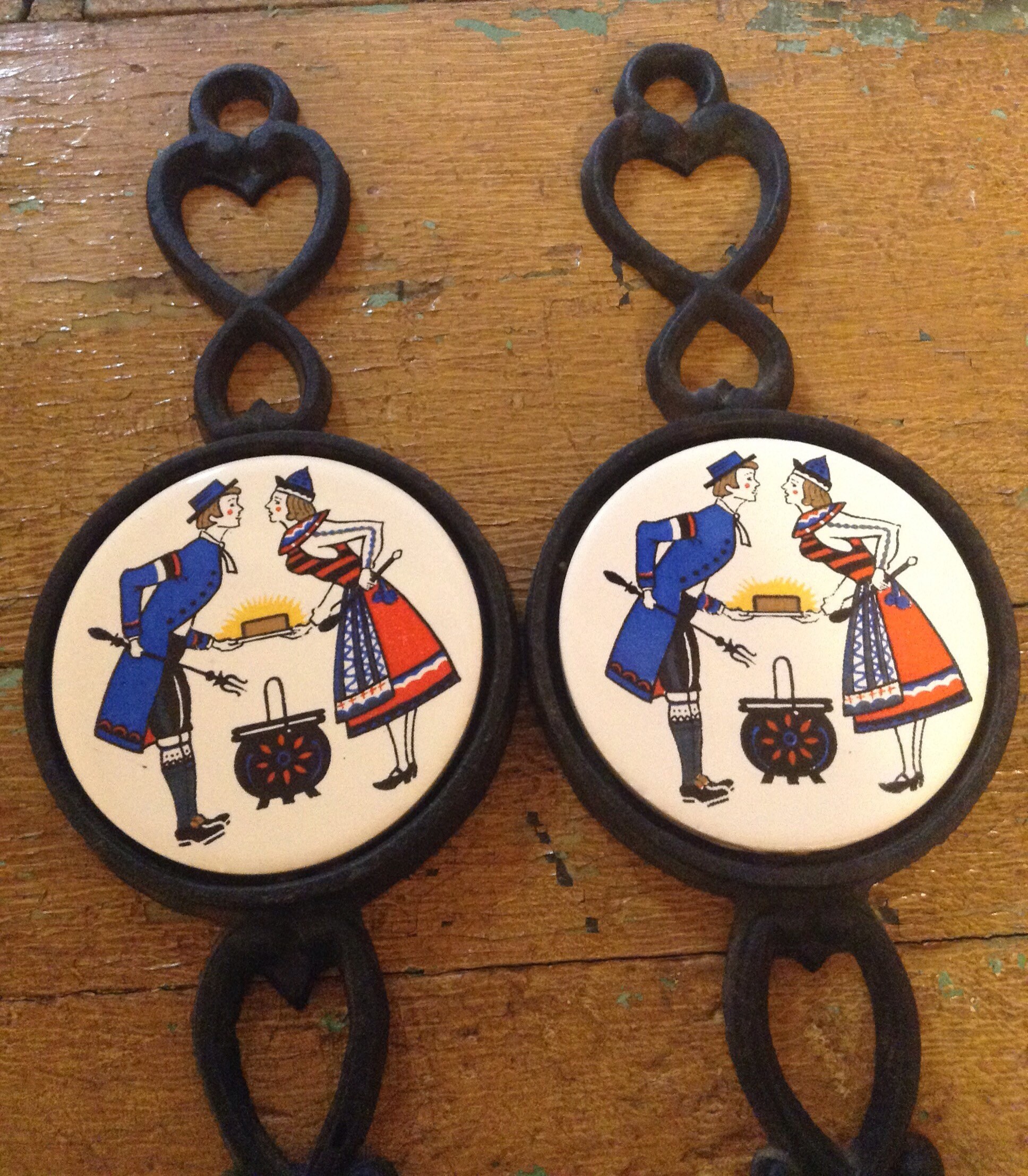 Cast Iron Fork and Spoon Wall Hanging Vintage Kitchen Wall Etsy