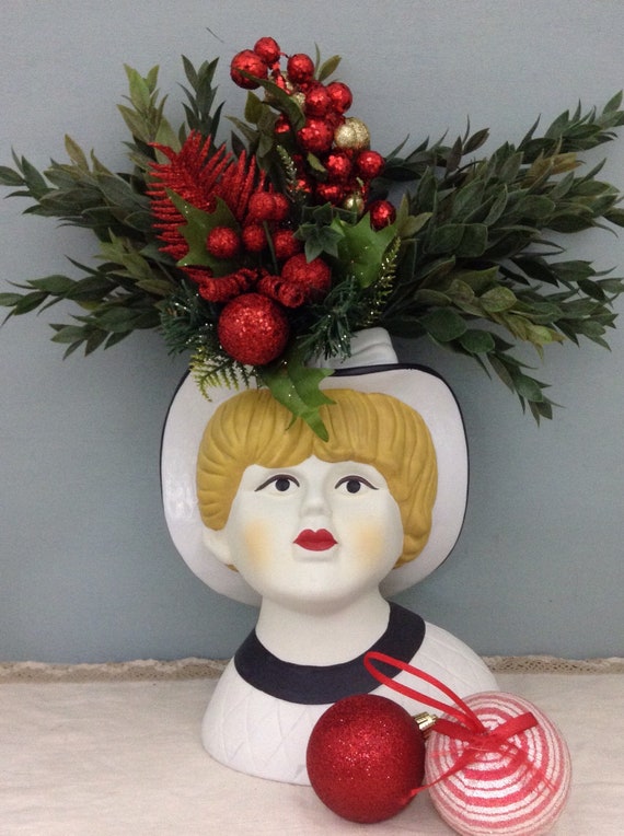 Nippon Head Vase Large Head Vase Hand Painted Nippon Etsy