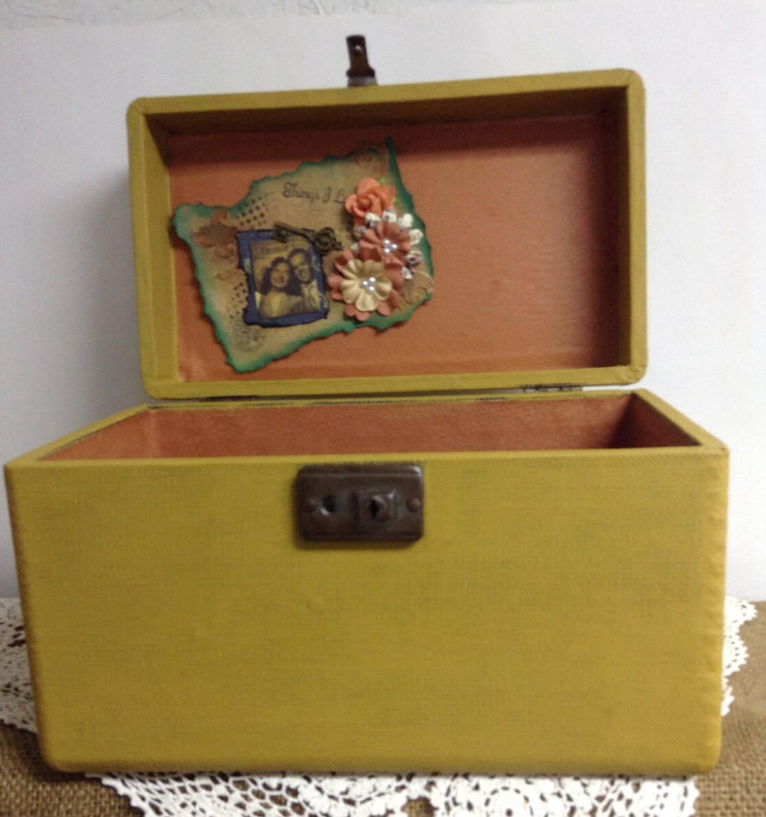 Vintage Luggage Altered Art Travel Case Keepsake Box Memory Etsy