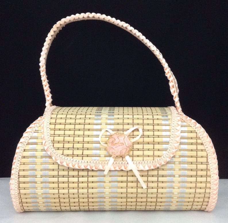 small woven purse