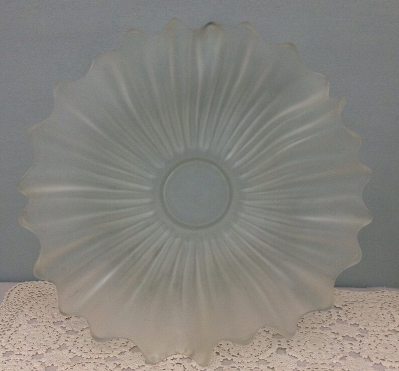 White Satin Glass Centerpiece Bowl Flower Bowl Midcentury Art Etsy