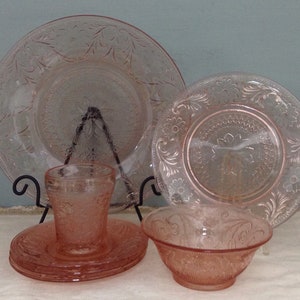 Pink Tiara Glassware Collection     Tiara Dinner Plate     Tiara Dessert Plate     Tiara Salad Plate    Tiara Cereal Bowl    Tiara Juice Cup